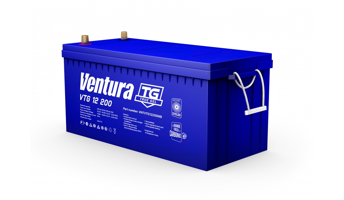 VTG 12-200 (Venturа) 12 В, 200 Ач, гелевая Аккумуляторная батарея